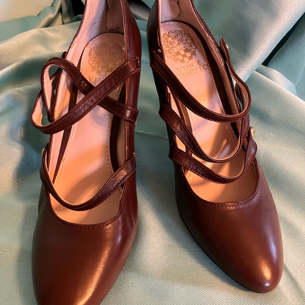 Vince Camuto Women's Dark Brown Strappy Heels